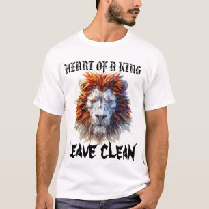 Hjärtat i Kung - Lejon styrka T-tröjor T Shirt
