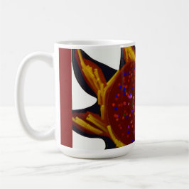 Hjärtat i lågor-mugg kaffemugg