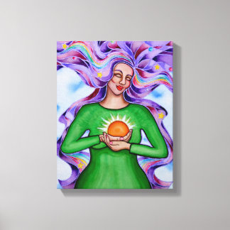 Hjärtat i läkning 3 av Rita Loyd Canvastryck