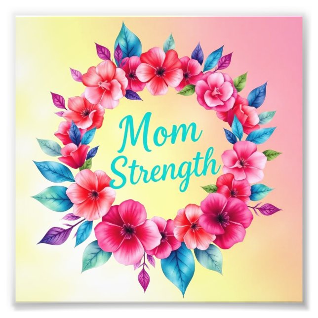 Hjärtat i Mamma Radiant Joy Fototryck (Framsidan)