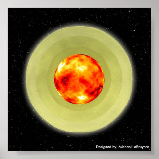 Hjärtat i Måne Poster