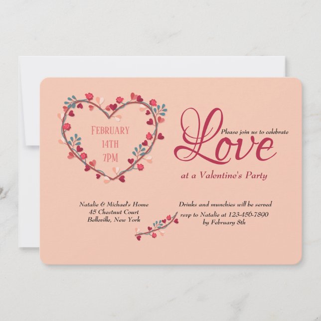 Hjärtat i min Hjärthjärthjärthjärthjärthjärtans da Inbjudningar (Framsida)