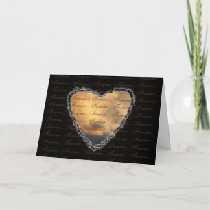Hjärtat i molnen för Valentine Kärlek Helgkort