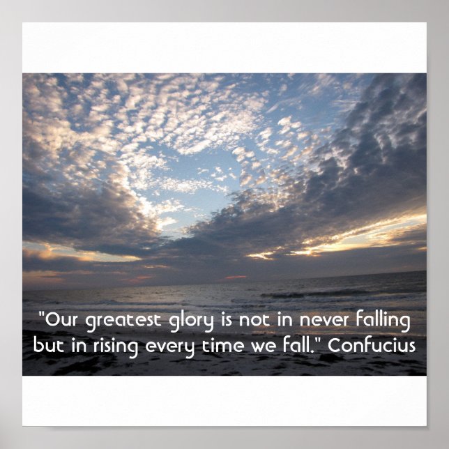 Hjärtat i molnen, inspirerande Poster (Framsidan)