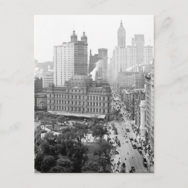 Hjärtat i New York City: 1908 Vykort (Framsida)