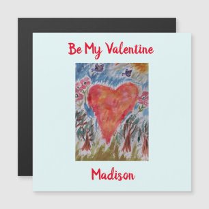 Hjärtat i Planet Magnetic Valentine Card