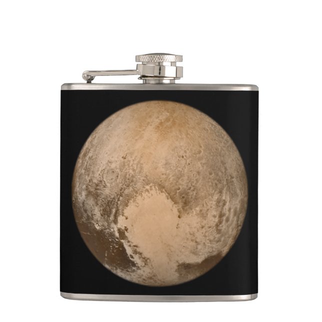 Hjärtat i Pluto Starry Himlar Fickplunta (Framsidan)