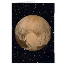 Hjärtat i Pluto Starry Himlar Hälsningskort