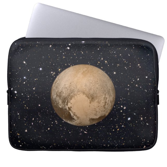 Hjärtat i Pluto Starry Himlar Laptop Fodral (Framsidan)