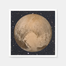 Hjärtat i Pluto Starry Himlar Pappersservett