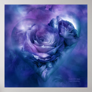 Hjärtat i Ro - Poster/skriv ut lavender Blue Art Poster