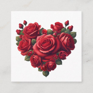 Hjärtat i Ro - Romantisk Blommigt Art Tilläggskort