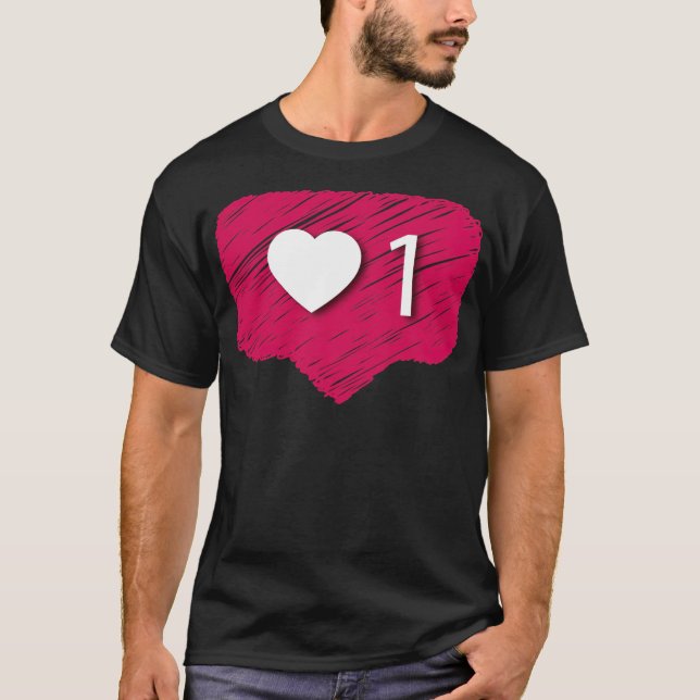 Hjärtat i röda tal bubbelmustangen häxa t shirt (Framsida)