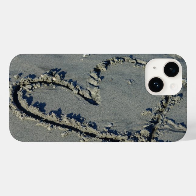 Hjärtat i Sand Fodral-Mate iphone case (Baksida (horisontell))