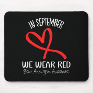 Hjärtat i september Vi Bära Red Brain Aneurysm Awa Musmatta