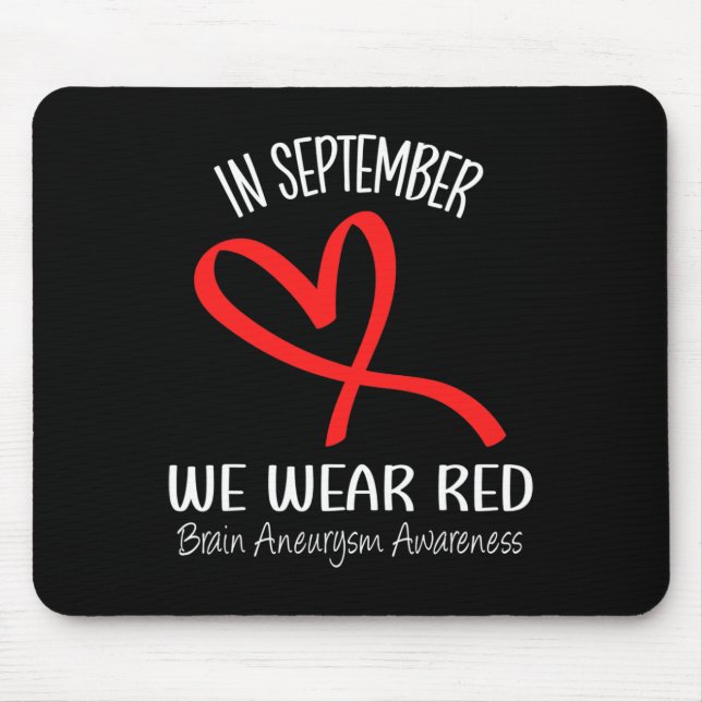 Hjärtat i september Vi Bära Red Brain Aneurysm Awa Musmatta (Framsidan)