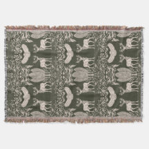 Hjärtat i skogen Throw Blanket