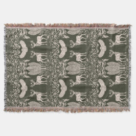 Hjärtat i skogen Throw Blanket Filt