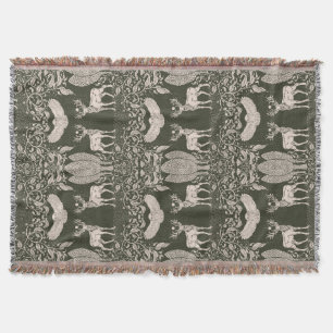 Hjärtat i skogen Throw Blanket Filt