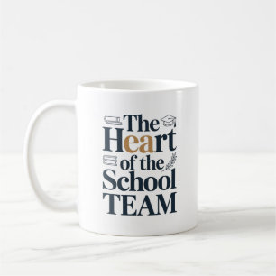 Hjärtat i skolans team - tacksamhetspresent kaffemugg