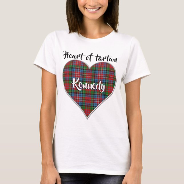 Hjärtat i Tartan Klan Kidd Play T Shirt (Framsida)
