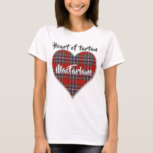 Hjärtat i Tartan Klan MacFarlane Play T Shirt