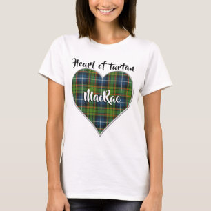 Hjärtat i Tartan Klan MacRae Hunting Play T Shirt