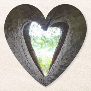 Hjärtat i Träd KÄRLEK Heart Underlägg Papper