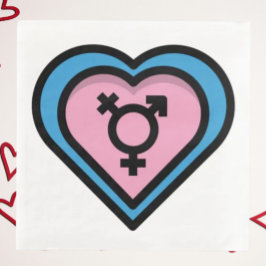 Hjärtat i Trans Pride Napkins Pappersservett