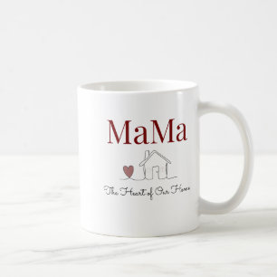 Hjärtat i vårt hem kaffemugg