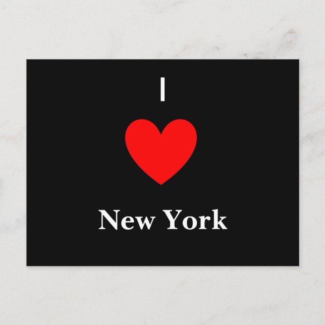 Hjärtat, jag, New York Vykort (Framsida)