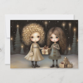 Hjärtat Joy and Warmth: En het jul Julkort