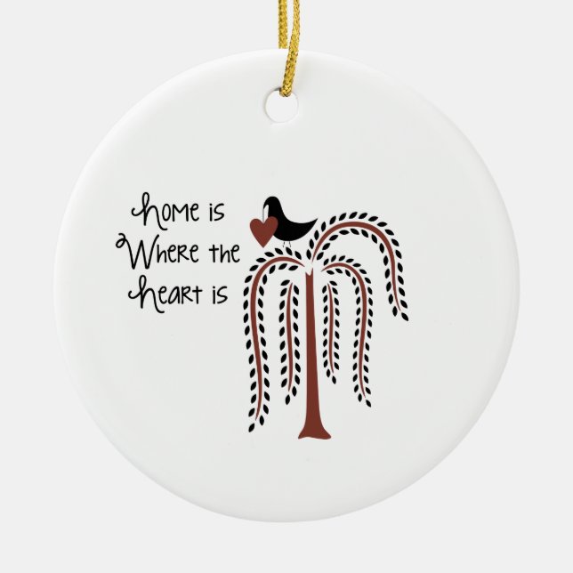 Hjärtat Julgransprydnad Keramik (Framsidan)