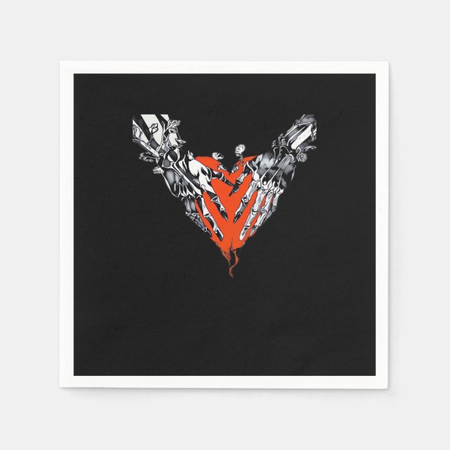 Hjärtat Klassiskt Pappersservett (Framsidan)