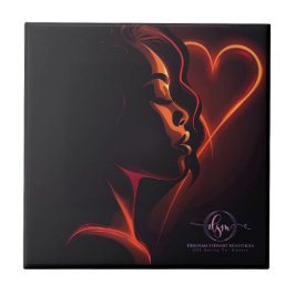 HJÄRTAT NUMMER 2 KAKELPLATTA