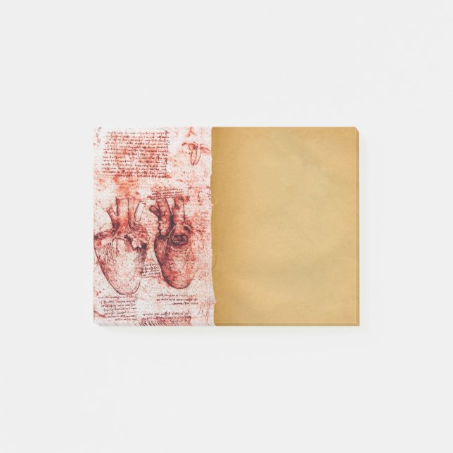 Hjärtat och dess blodkärl Medicinskt parfymeringsr Post-it Block (Framsida)