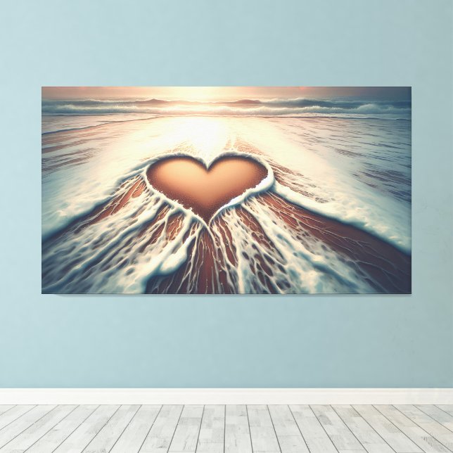 "Hjärtat of Grace" Canvastryck (Insitu (trägolv))