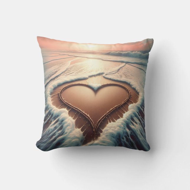 "Hjärtat of Grace" Dekorativ kudde (Framsida)