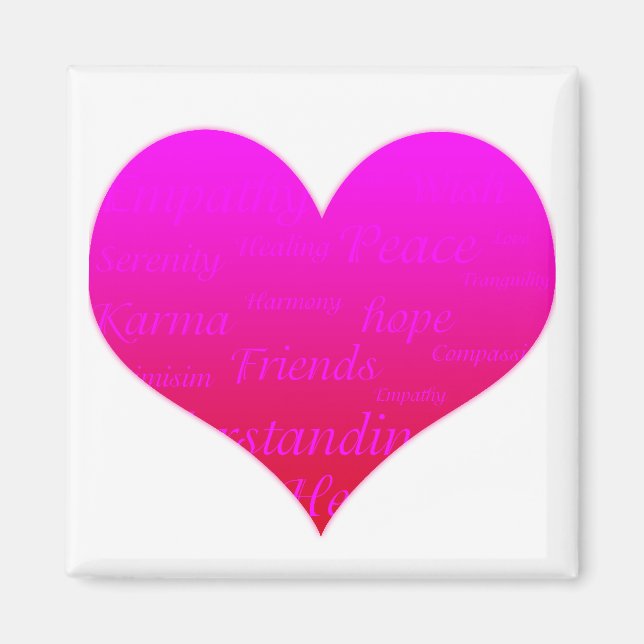 Hjärtat of Hope Magnet (Framsidan)