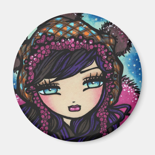 "Hjärtat of Ice" Fairy Magnet (Framsidan)