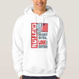 Hjärtat öppet, kärlek kan komma in (Alla hjärtans  Hoodie