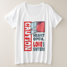 Hjärtat öppet, kärlek kan komma in (Alla hjärtans  T Shirt