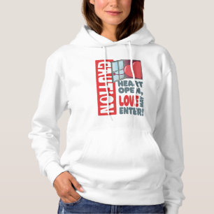 Hjärtat öppet, kärlek kan komma in (Alla hjärtans T Shirt