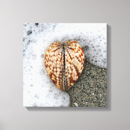 Hjärtat på Beach Canvastryck