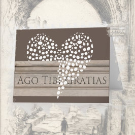 Hjärtat på latin tack kort