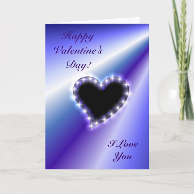 Hjärtat på lila Rainbow Helgkort (Framsida)