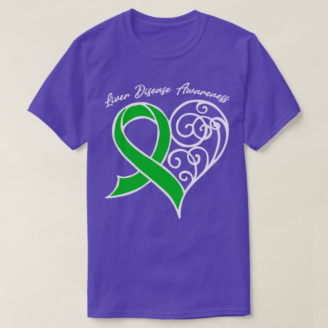 Hjärtat Ribbon Gift Valentin T Shirt (Design framsida)