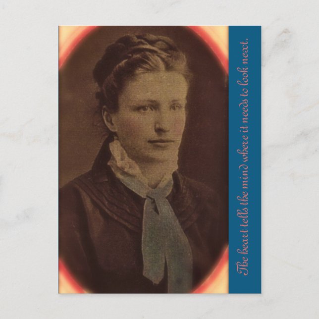 Hjärtat säger till själen var det måste se ut... vykort (Framsida)