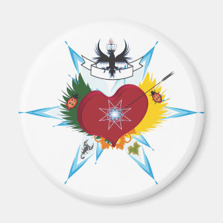 Hjärtat skadat av en kärlek-pil magnet