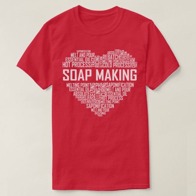 Hjärtat Skapar tvål T Shirt (Design framsida)